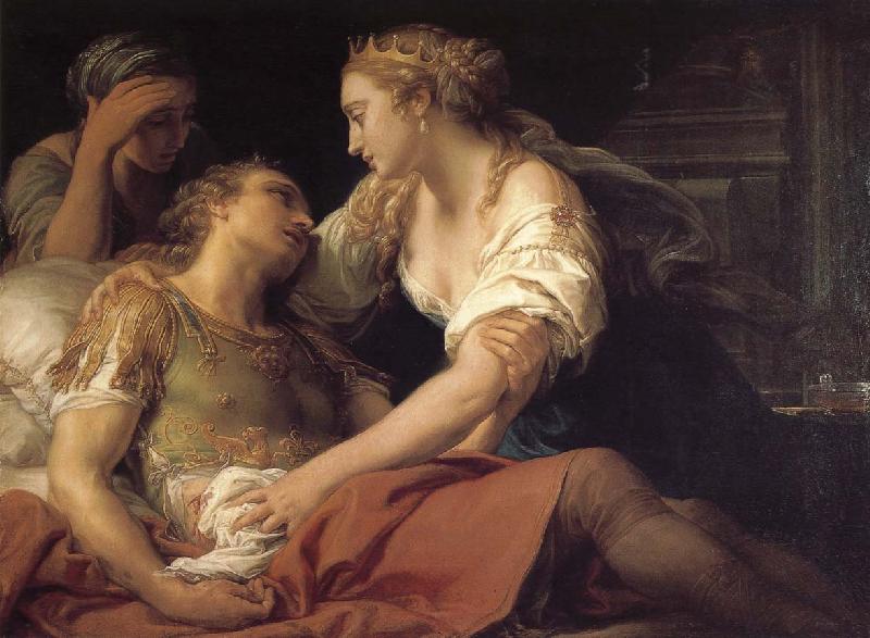Pompeo Batoni Cleopatra and Mark Antony dying oil painting image